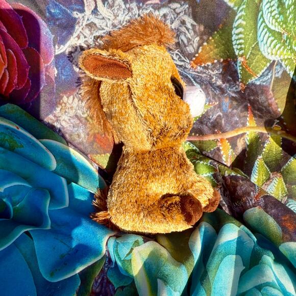 Ty Beanie Boo “Harriet” Ty Silk Horse Plush – Small Glitter-Eye Collectible - Picture 2 of 4